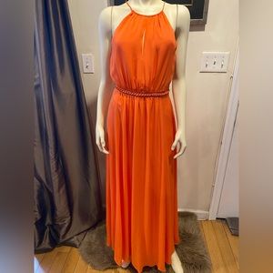 Gorgeous KAREN MILLEN ORANGE Maxi Dress. Size 4